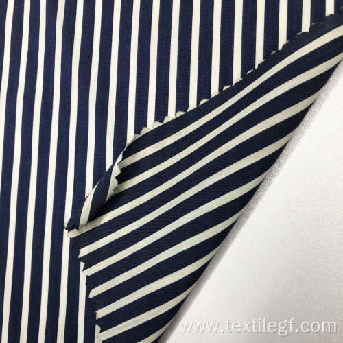 Woven Pattern Fabric Vertical Stripe Cotton Nylon Spandex Poplin Supplier